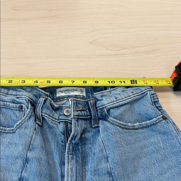 Abercrombie & Fitch Denim Blue Straight Leg Jeans - Picture 7 of 11